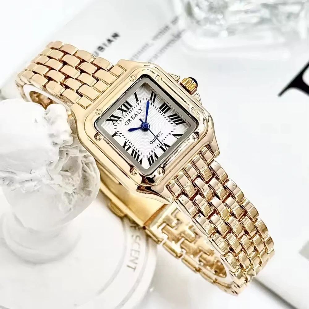 Panthere Classic Rectangle Stainless Steel
Gold Watch - Picture 1 of 9